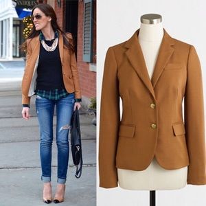 J. Crew Camel Schoolboy Blazer